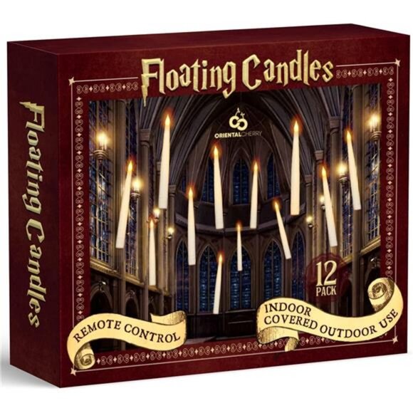 Halloween Decorations - Floating LED Candles with Remote - Picture 6 of 7